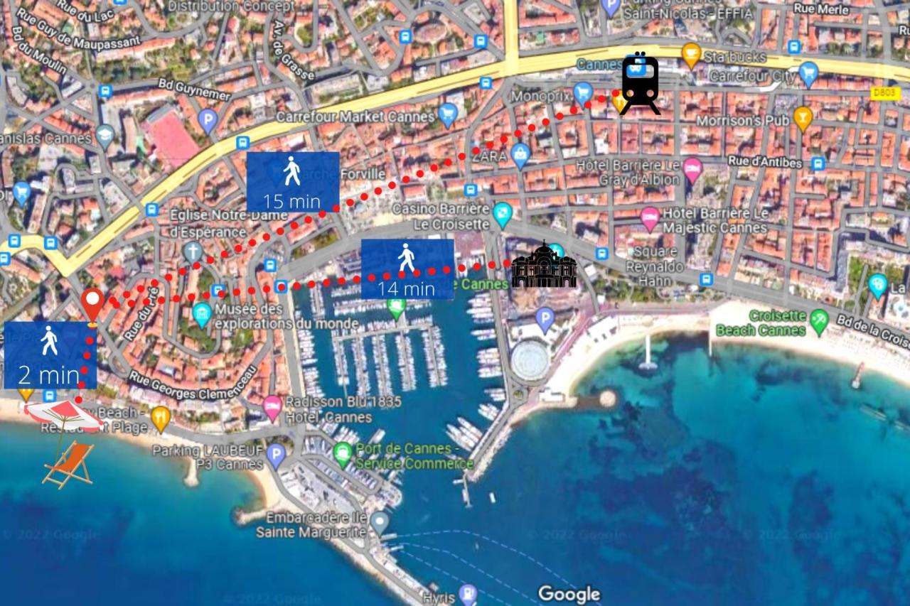 קאן Le Clem - 100M Des Plages - Suquet - Verriere Cote D'Azur מראה חיצוני תמונה